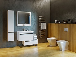 Акватон Мебель для ванной Капри 80 белая – фотография-3